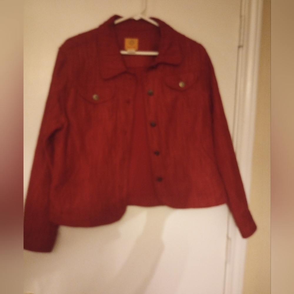 Ruby Rd. Deep Red Jacket